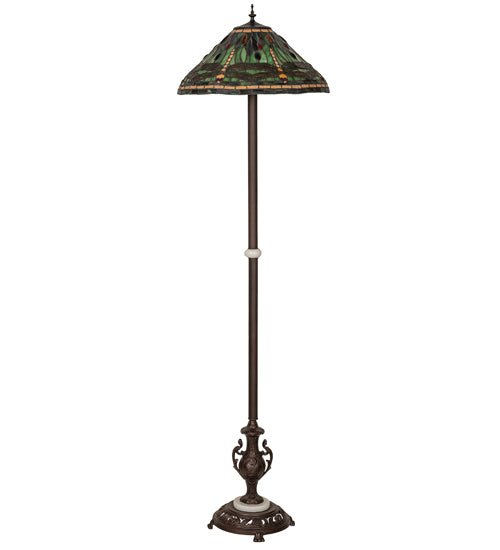 71" High Tiffany Dragonfly Floor Lamp