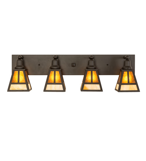 36" Wide "T" Mission 4 Light Vanity Light