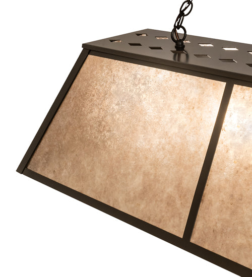 70" Long Tri-Panel Oblong Pendant