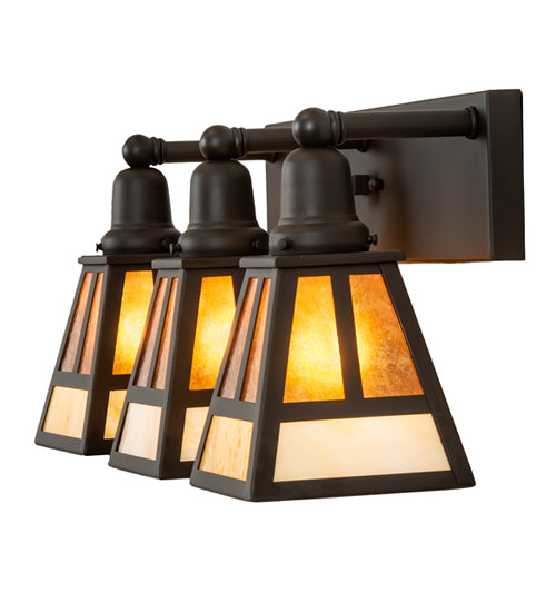 24" Wide "T" Mission 3 Light Vanity Light