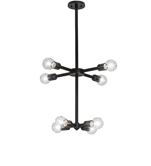 20" Wide Pronograde Jack 8 Light Chandelier