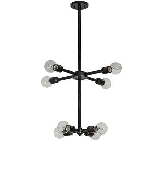 20" Wide Pronograde Jack 8 Light Chandelier