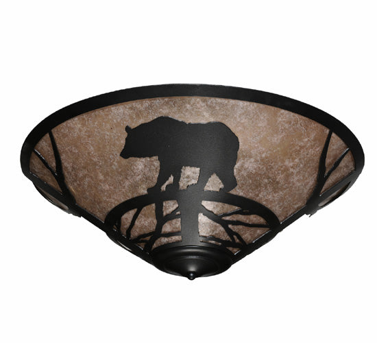 22" Wide Bear On The Loose Flushmount