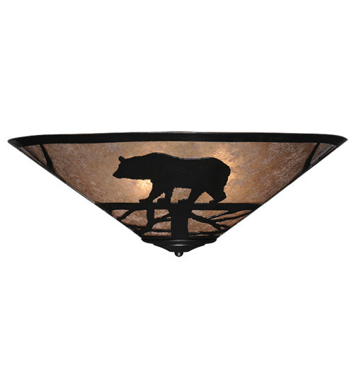 22" Wide Bear On The Loose Flushmount