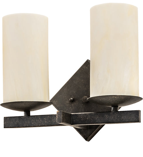 12" Wide Dante 2 Light Wall Sconce