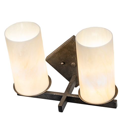 12" Wide Dante 2 Light Wall Sconce