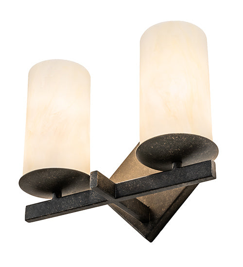 12" Wide Dante 2 Light Wall Sconce