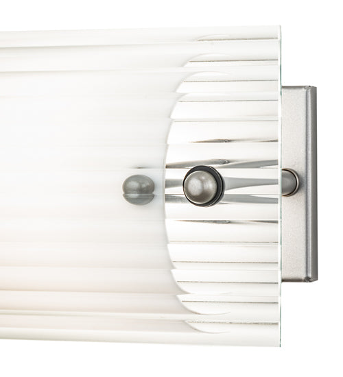 24" Wide Quadrato Fluted Vanity Light