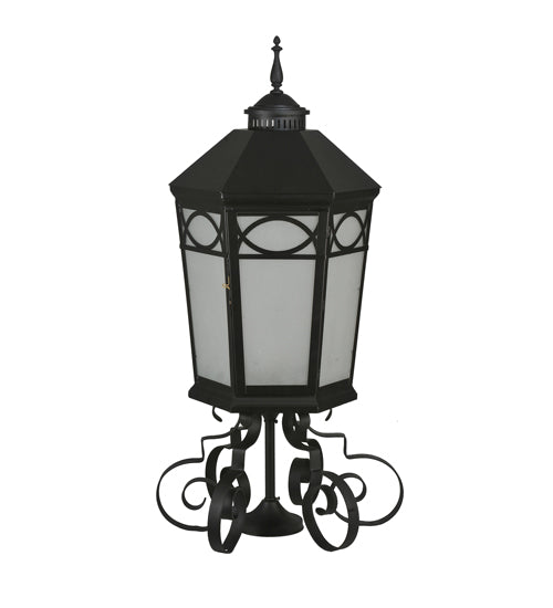 16" Wide Restored Taft 1 Light Lantern Post Mount