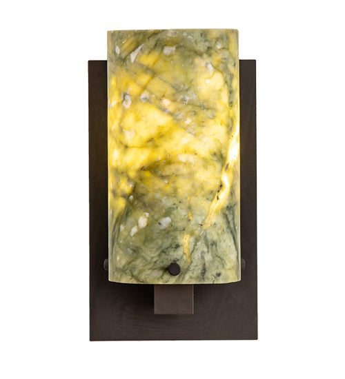 4.5" Wide Cilindro Jadestone Wall Sconce