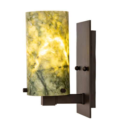 4.5" Wide Cilindro Jadestone Wall Sconce