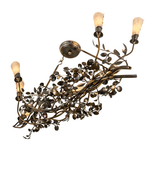 46" Long Vinca Vine 7 Light Chandelier