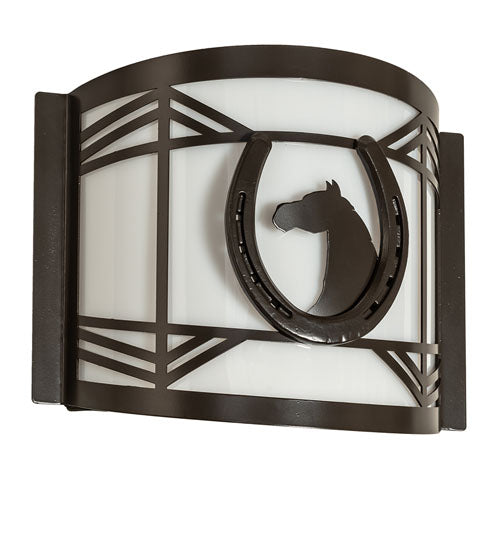 12" Wide Horseshoe Wall Sconce