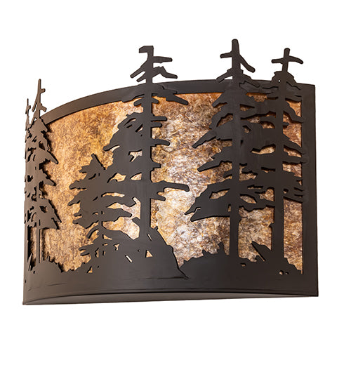 24" Wide Tall Pines Wall Sconce