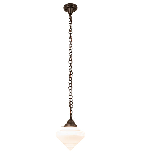 9" Wide Revival Schoolhouse Deco Cone Mini Pendant