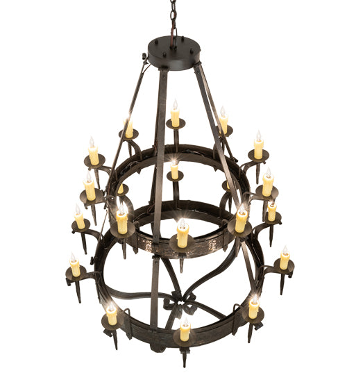 48" Wide Costello 20 Light Two Tier Chandelier