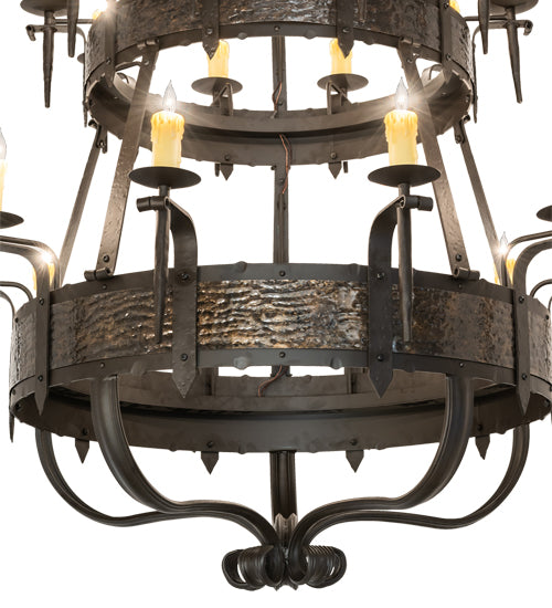 48" Wide Costello 20 Light Two Tier Chandelier