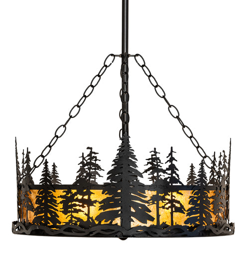 23" Wide Tall Pines Inverted Pendant