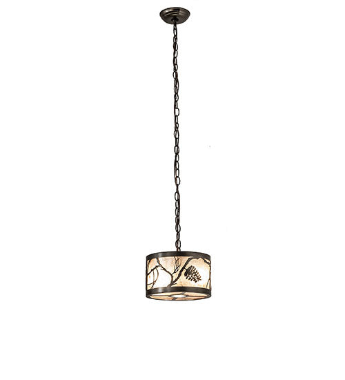 10" Wide Whispering Pines Inverted Pendant