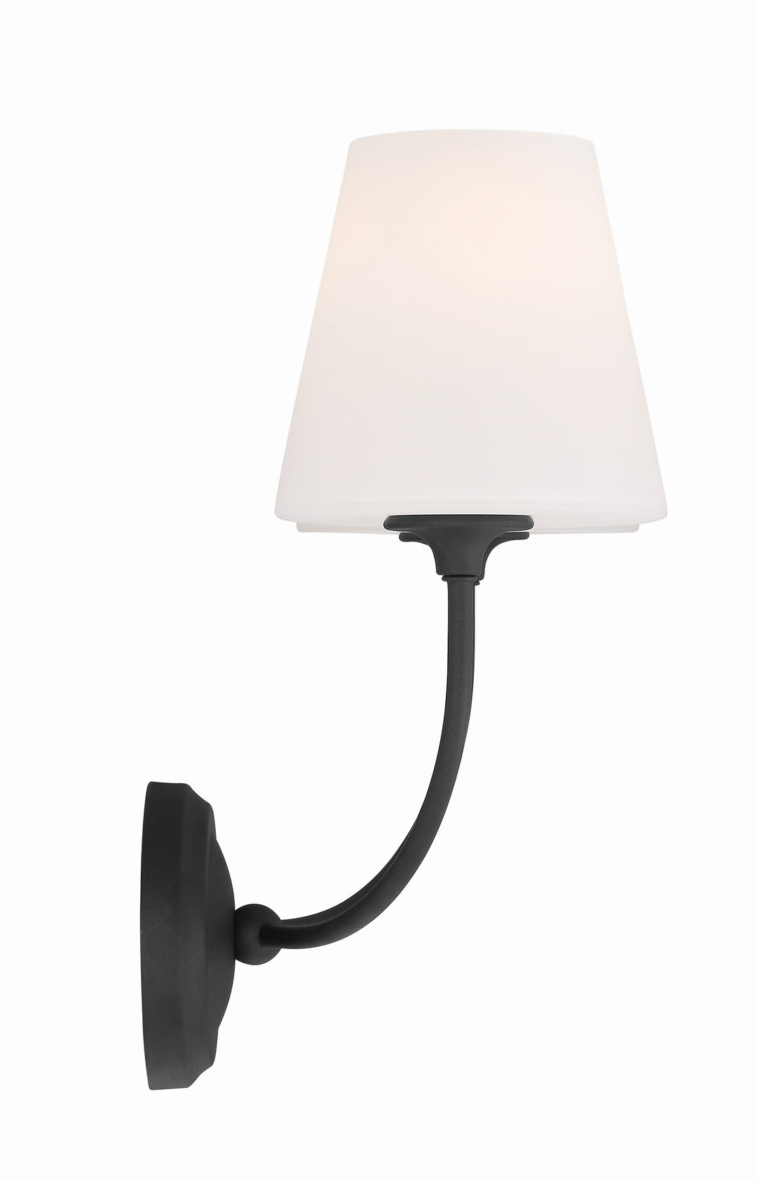 Crystorama Libby Langdon Sylvan 2 Light Black Forged Sconce