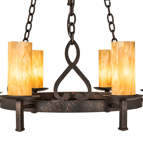 31" Wide Newcastle 9 Light Two Tier Chandelier