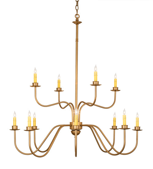 42" Wide Ean 12 Light Two Tier Chandelier