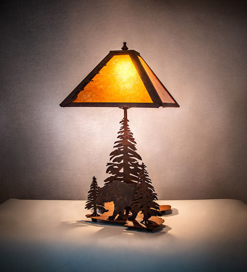 21" High Lone Bear Table Lamp