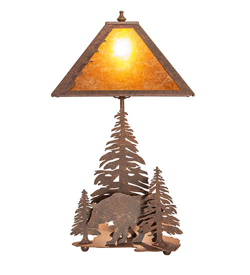 21" High Lone Bear Table Lamp