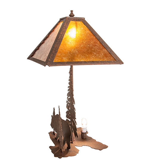 21" High Lone Bear Table Lamp