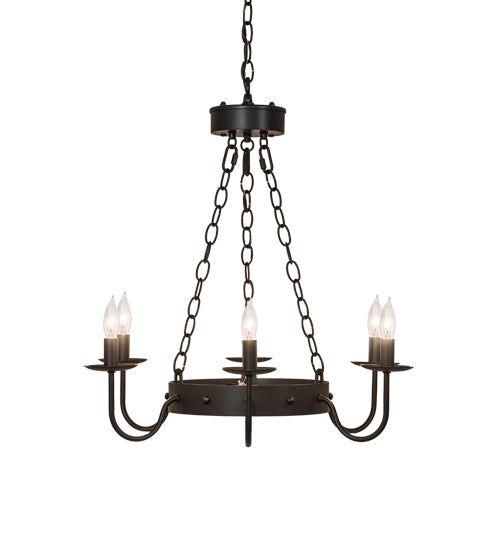 24" Wide Edinburgh 6 Light Chandelier