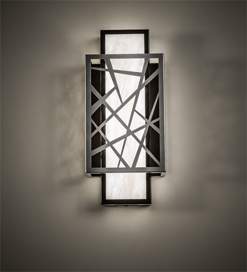 8" Wide Quadrato Rich Umador Wall Sconce