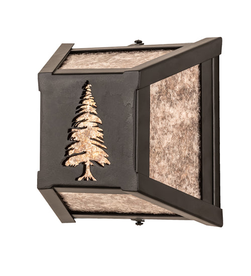 7" Square Tall Pines Wall Sconce