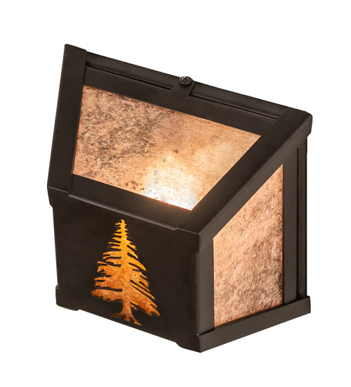 7" Square Tall Pines Wall Sconce