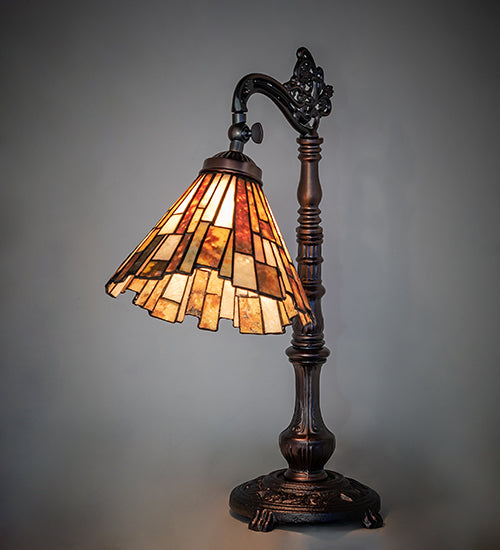 20" High Delta Jadestone Bridge Arm Table Lamp