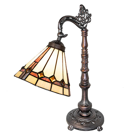 20" High Belvidere Bridge Arm Table Lamp