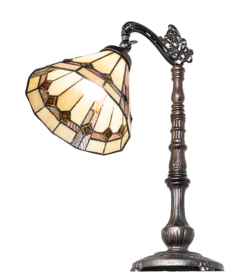 20" High Belvidere Bridge Arm Table Lamp