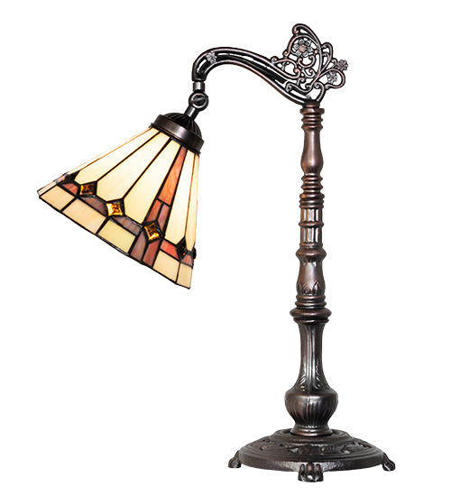 20" High Belvidere Bridge Arm Table Lamp