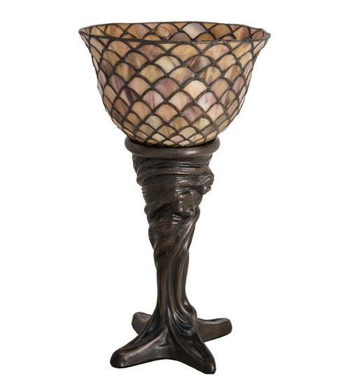 15" High Tiffany Fishscale Mini Lamp