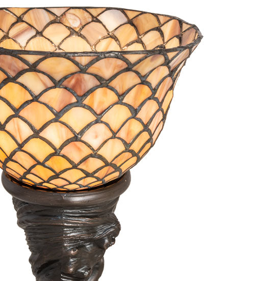 15" High Tiffany Fishscale Mini Lamp