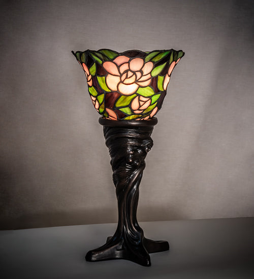 15" High Begonia Mini Lamp