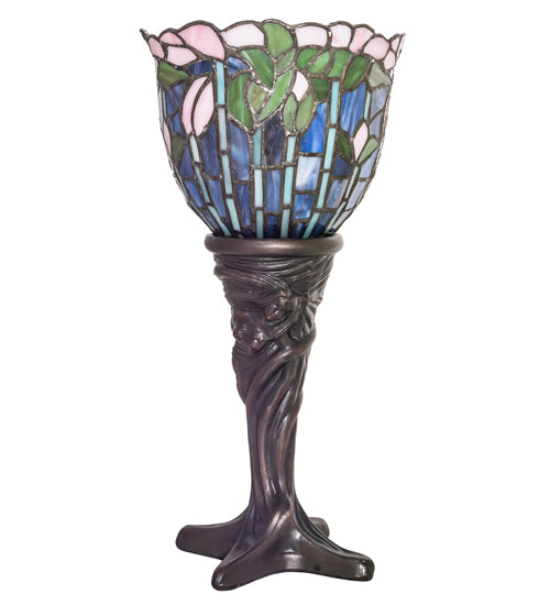 15" High Tiffany Flowering Lotus Mini Lamp