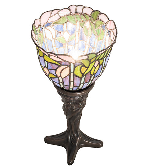 15" High Tiffany Flowering Lotus Mini Lamp