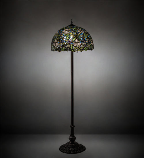 62" High Trillium & Violet Floor Lamp