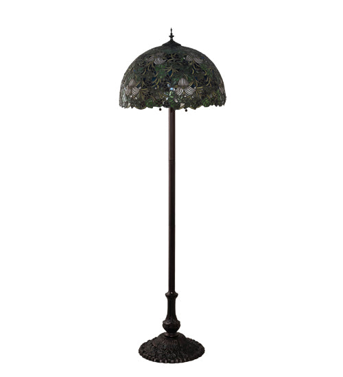 62" High Trillium & Violet Floor Lamp