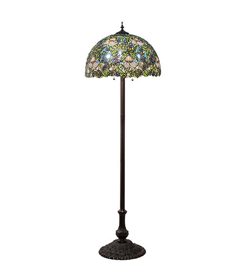 62" High Trillium & Violet Floor Lamp