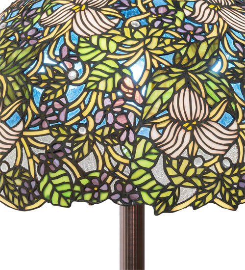 62" High Trillium & Violet Floor Lamp