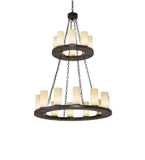 42" Wide Loxley 20 Light Two Tier Chandelier