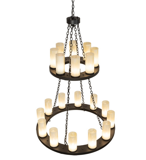 42" Wide Loxley 20 Light Two Tier Chandelier