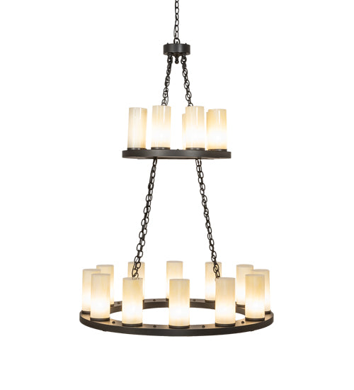 42" Wide Loxley 20 Light Two Tier Chandelier