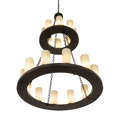 42" Wide Loxley 20 Light Two Tier Chandelier